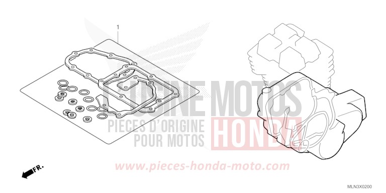 DICHTUNG SATZ B von Africa Twin Mechanik MAT BALLISTIC BLACK METALLIC (NHA86) von 2024